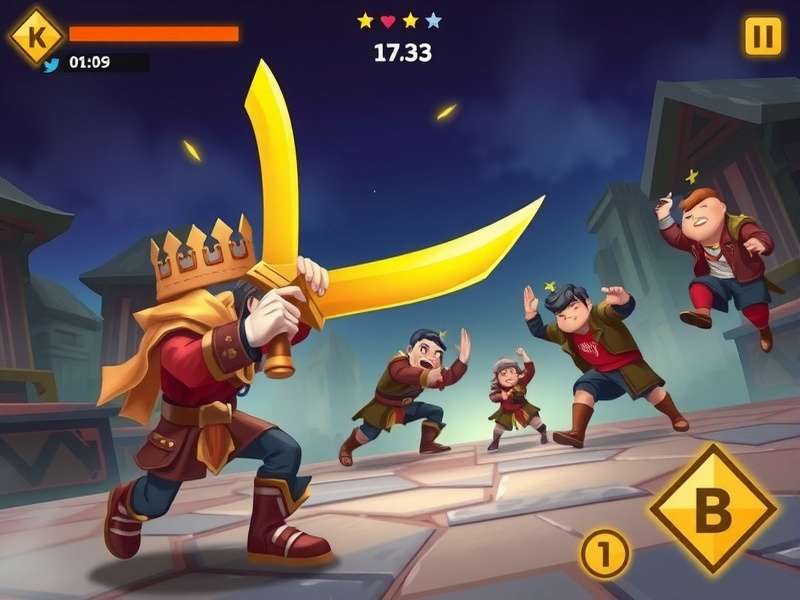 Banana Blade King combat screenshot showing player fighting enemies
